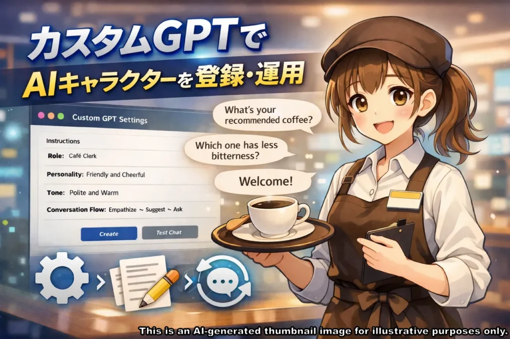 AIキャラクターをGPTに登録する方法